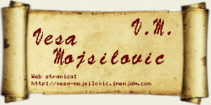 Vesa Mojsilović vizit kartica